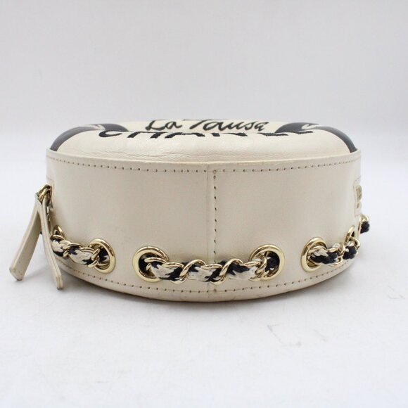 Pre-Owned *RARE, VINTAGE* Chanel La Pausa Lifesaver Crossbody Bag in Black/White - Picture 6 of 15